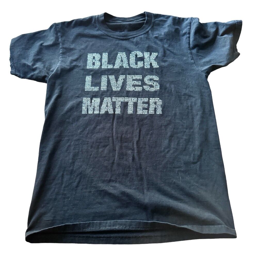 Black Lives Matter Shirt, Pure Cotton-100% Cotton Black T